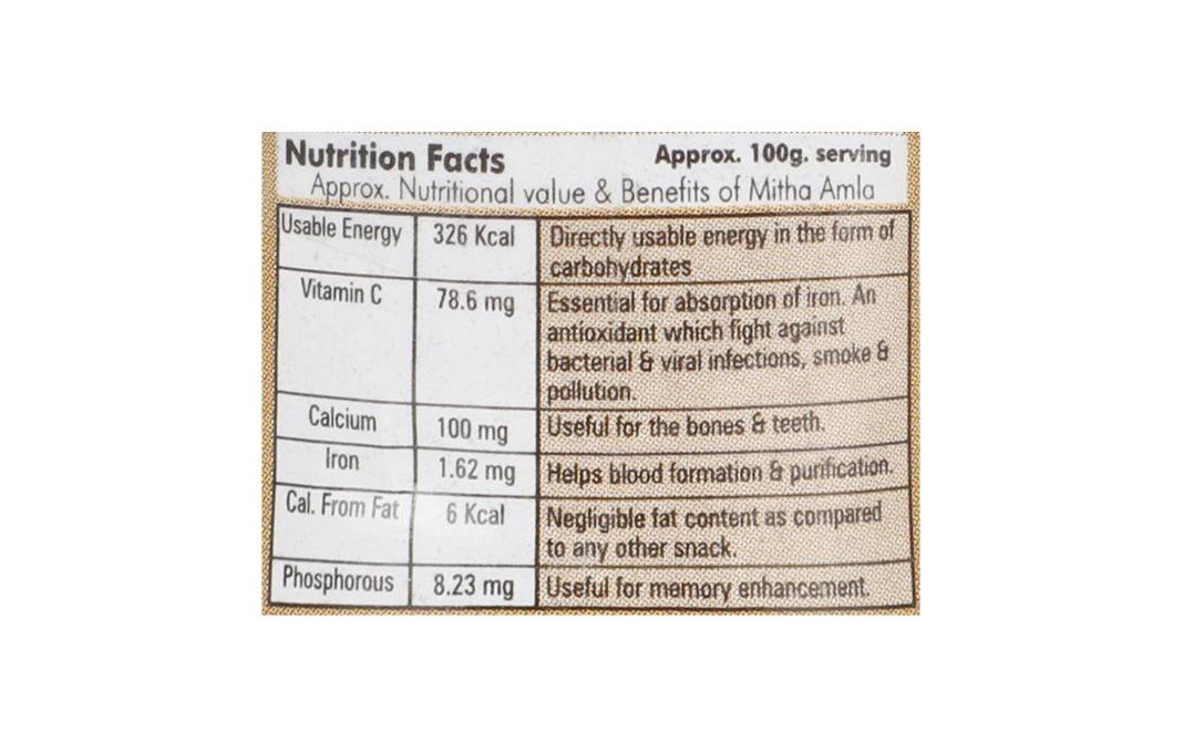Dilbahar's Yummy Digestives Mitha Amla    Jar  160 grams